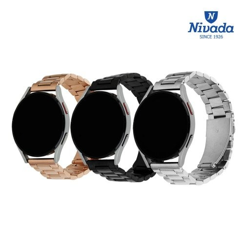 [니바다] NVD 6001 퀵릴리즈 갤럭시워치 스트랩 메탈밴드 20mm(외경 40/41/42/44 호환가능) 갤럭시워치4 클래식 워치3 액티브1,2 기어